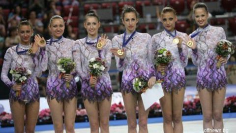 Болгарские гимнастки стали первыми в многоборье среди групп на этапе Гран-при в Москве