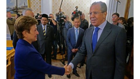 Кристалина Георгиева и Сергей Лавров
