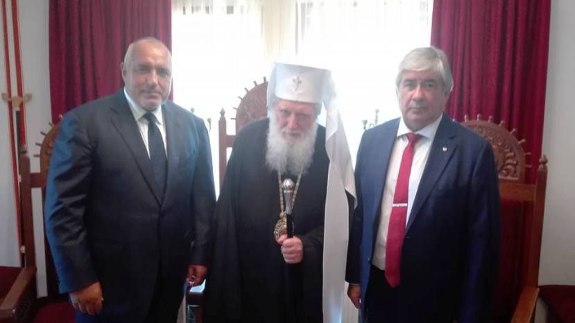 Бойко Борисов, патриарх Неофит и Анатолий Макаров