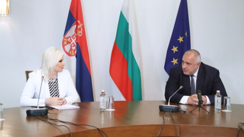 Министър-председателят Бойко Борисов и вицепремиерът на Сърбия Зорана Михайлович обсъдиха напредъка на проекти от общ интерес